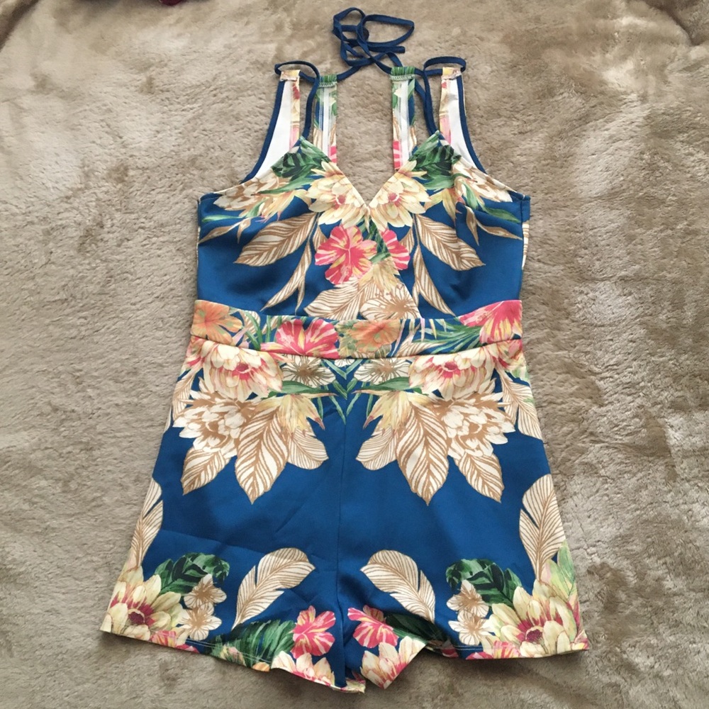 Flying Tomato Surplice V Neck Romper